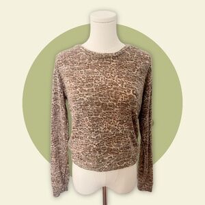 BB Dakota Cheetah Print Sweatshirt XS